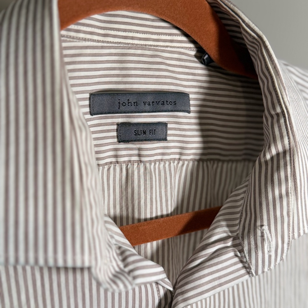 John Varvatos Slim Fit Stripe Shirt